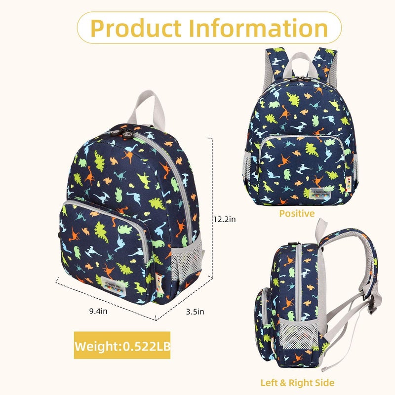 willikiva 3D Dinosaur Backpack Toddler Backpacks for Boys and Girls Kids Backpack Waterproof Preschool Safety Harness Leash (Dinosaur Paradise) - Image 2